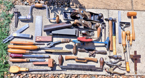 Vintage carpenters tools - tools, job