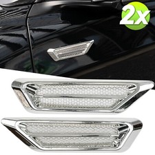 2Pcs Silver Chrome Auto Car