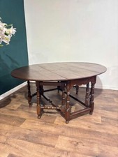 Large Oak Dropleaf Dining
