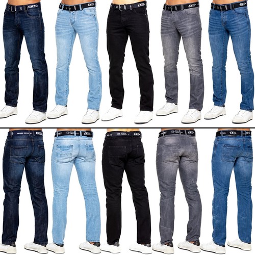 Enzo jeans mens - straight, leg