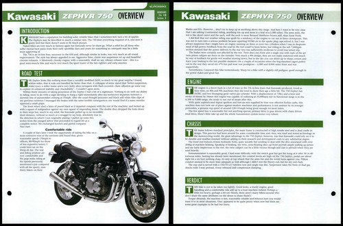 Kawasaki zephyr 750 overview - kawasaki,