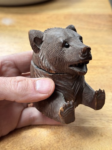 Vintage hand carved black - hand,
