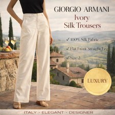 Giorgio armani silk - armani, trousers