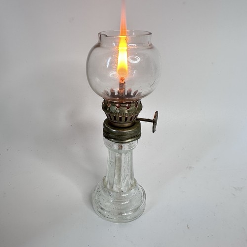 Vintage miniature oil - oil, lamp