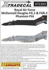 Xtradecal 1/72 RAF McDonnell-Douglas FG.1/FGR.2 Phantom Pt 4 (9) - X72293