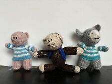 Handmade Crochet Animals Monkey Pig And Donkey