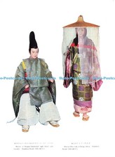 D193094 Warrior in Kariginu Semiformal Light Dress over Corselet Kamakura Period