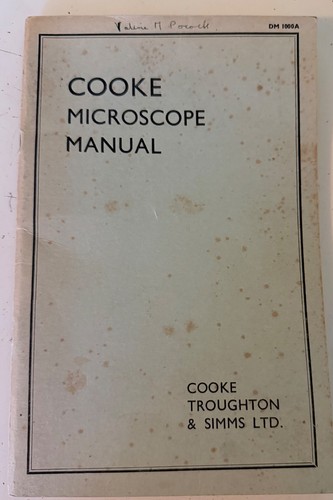 Cooke microscope manual pub - cooke,