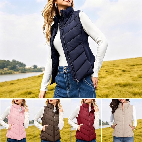 Womens padded gilet bodywarmer - gilet,