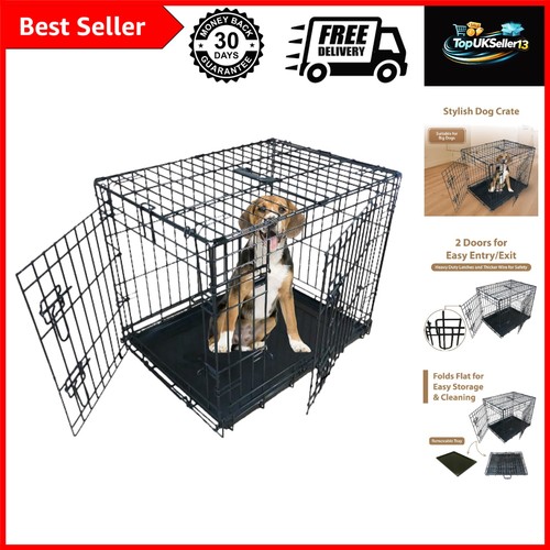 Black inch foldable dog - black,
