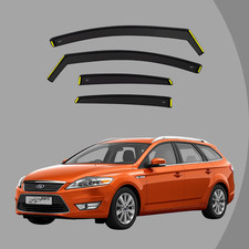 FORD MONDEO MK4 Estate 5 Doors 2007-2015 Wind Deflectors 4-pcs Set Tinted Visors