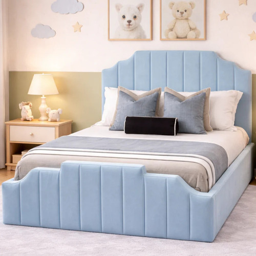 Toddler kids crown panel - panel, bed