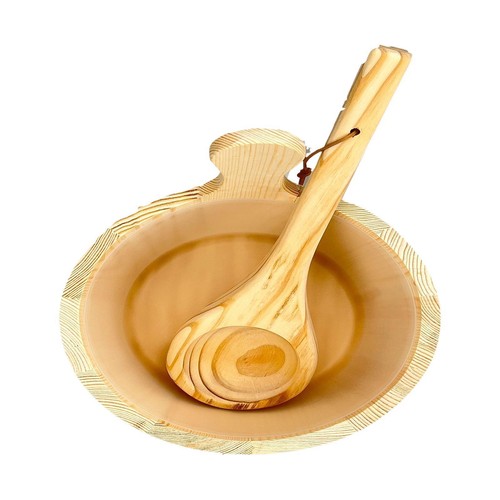Sauna bucket and ladle spa - and,