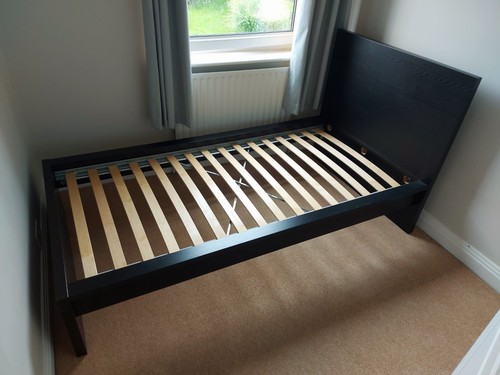 Ikea malm bed - with, luroy