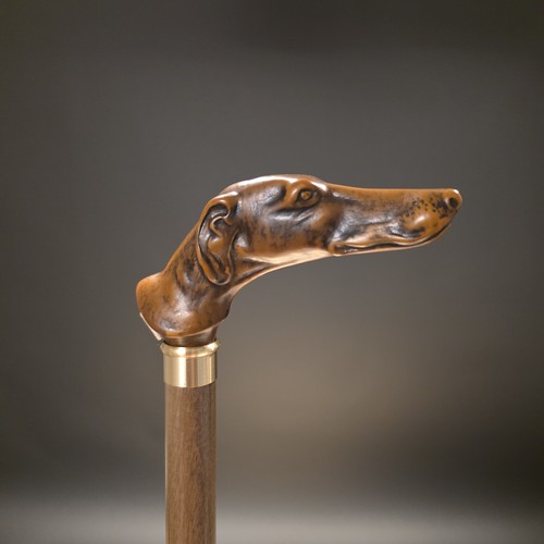 Antique style greyhound - style,