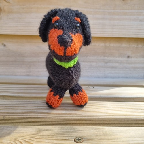 Hand knitted black and - hand-knitted,