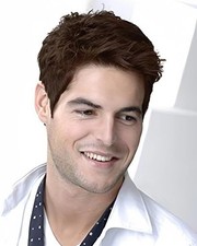 Mens Short Dark Brown Wigs