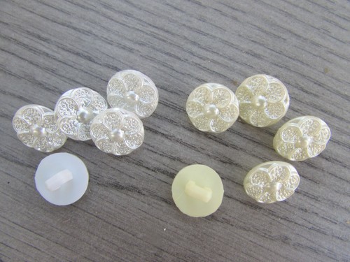 12mm buttons white ivory - white, or