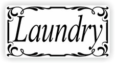Laundry Door Sign Self