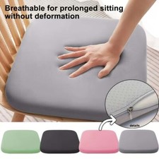 Memory Foam Cushion Breathable Wheelchair Cushion Pressure Relief Seat Pad w/Zip