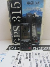 Magellan GPS 315 Handheld Portable GPS Receiver Device, Black, Instructions, Box