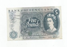 5 pound note near uncirculated