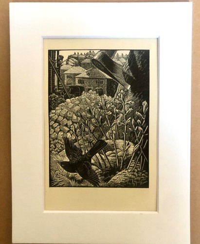 Vintage wood engraving print