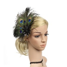 Sequin Vintage Lady Feather