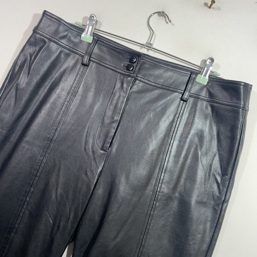 Topshop faux leather flared - topshop,