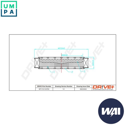Air filter dp1110 0723 - filter, for