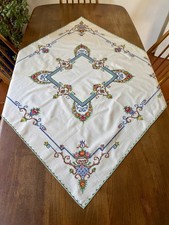 Vintage Hand Crossed Stitched