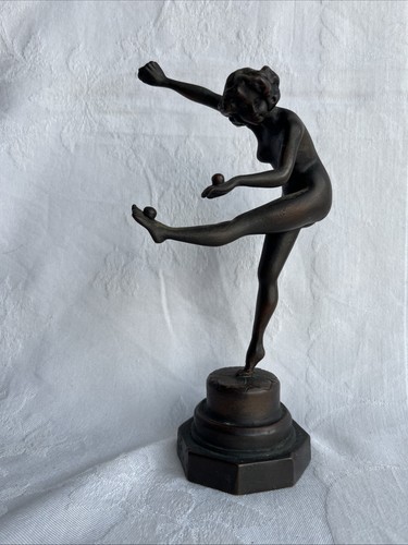 Bronze art deco nude - bronze,