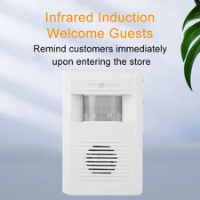 Infrared Motion Welcome Door Bell 18 Music Alarm Sound Swivel Bracket
