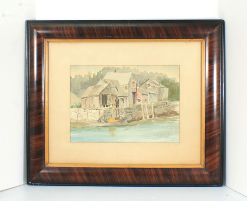 Antique old new england pier - old,