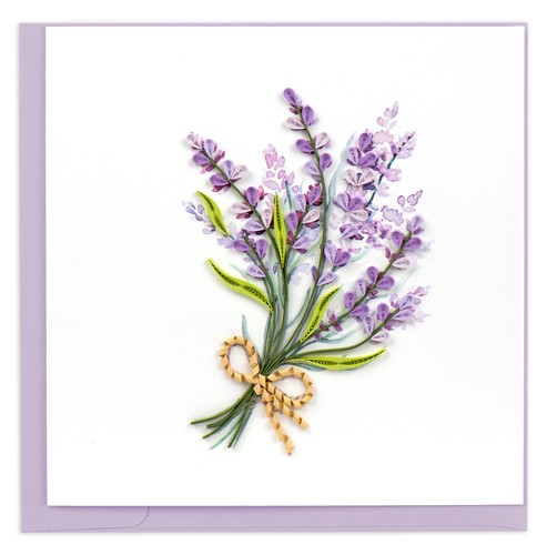 Quilling tied lavender bunch - quilling,