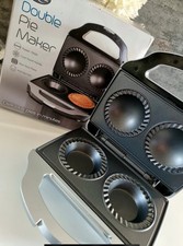 Quest Double Deep Fill Pie Maker Non-Stick Plates Makes Pies