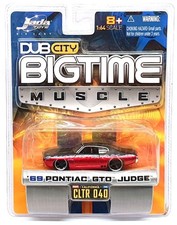 Jada Toys 1/64 Scale Diecast 12006 - 1969 Pontiac GTO Judge - Black/Red