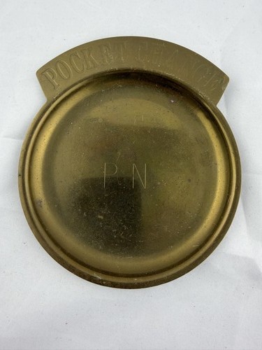 Antique vintage brass pocket - brass,