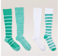 Tommie Copper Set of 4 Infrared Compression Socks large Wide UK size 8 - 10.5