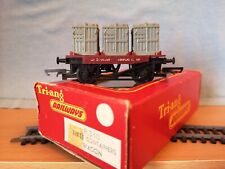 Tri-ang Hornby OO Gauge R.340 Three Containers Wagon No.B734259 Good Boxed Cond.