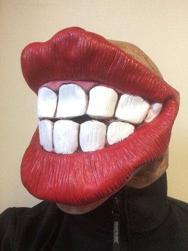 Funny big mouth red lips - big, smile