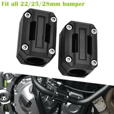 2pcs 22/25/28mm Crash Bumper Block Protector Fit BMW Ducati Triumph Benelli Bar