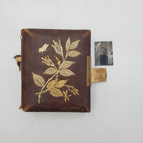 Antique photo album full - antique,