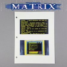 The Matrix - Production Used