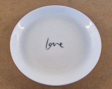 The White Company Beautuful White Ceramic Love Trinket Dish/Plate. New. No box. 