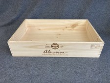 Shallow Wooden Wine Box -