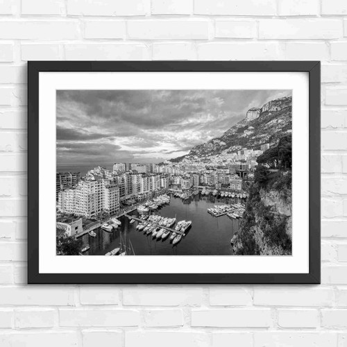 Luxury monaco harbor - monaco, sunset