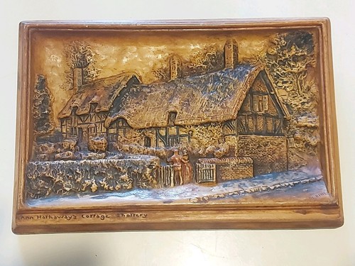 Vintage ivorex plaque - c1912, by