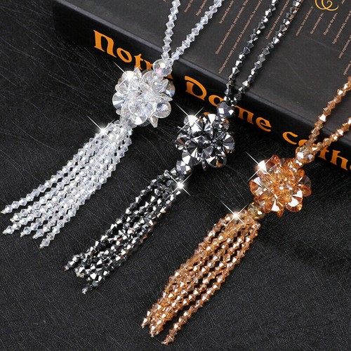 Tassel pendant crystal bead - pendant,