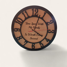 Personalised clock any text in